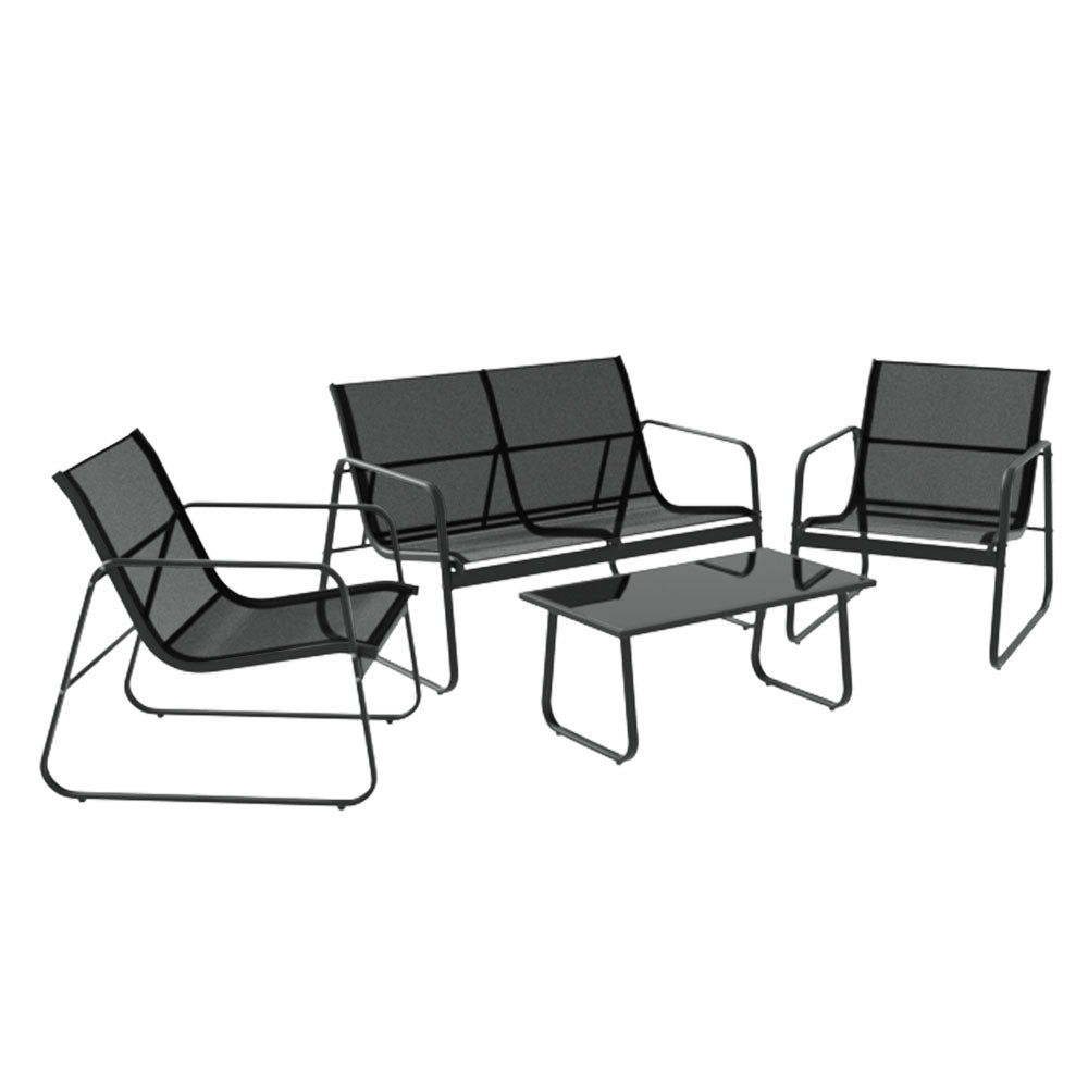 Outdoor Sofa Set Lounge Setting Textilene Table and Chairs