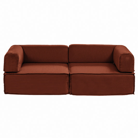 Artiss Convertible Folding Sofa Bed Orange