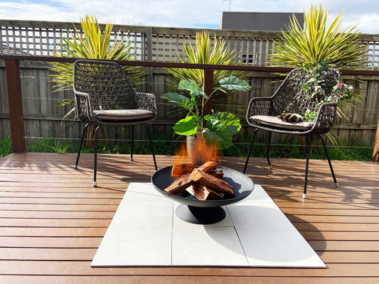Black Lassen Cast Iron Fire Pit