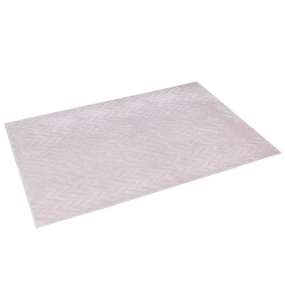 Artiss Rug 160x230cm Area Rug Washable Mat Large Carpet Microfiber Ripple