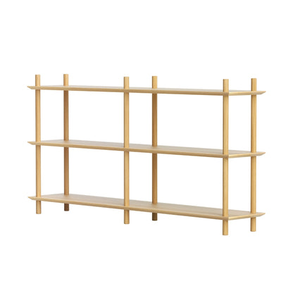 Artiss Bookshelf 3 Tiers Bookcase Display Shelves Wooden Storage Stand Rack Pine