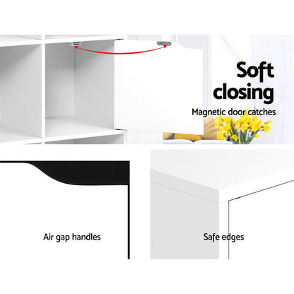 Artiss Bookshelf 8 Cube Shelf - DANA White