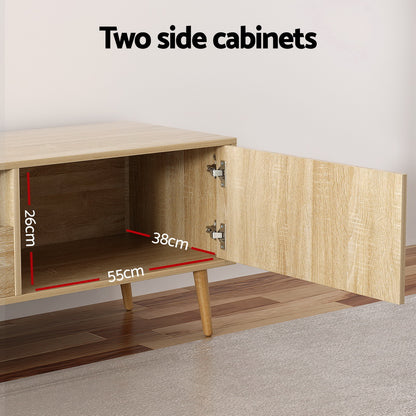 Alex Entertainment Unit TV Cabinet with Storage Drawers 200CM