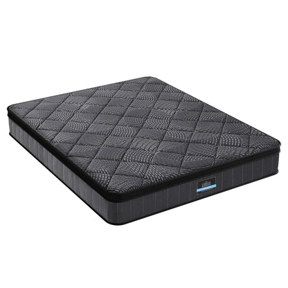 Giselle Bedding Queen Mattress 25cm Pocket Spring Latex Euro Top Medium Firm Bed