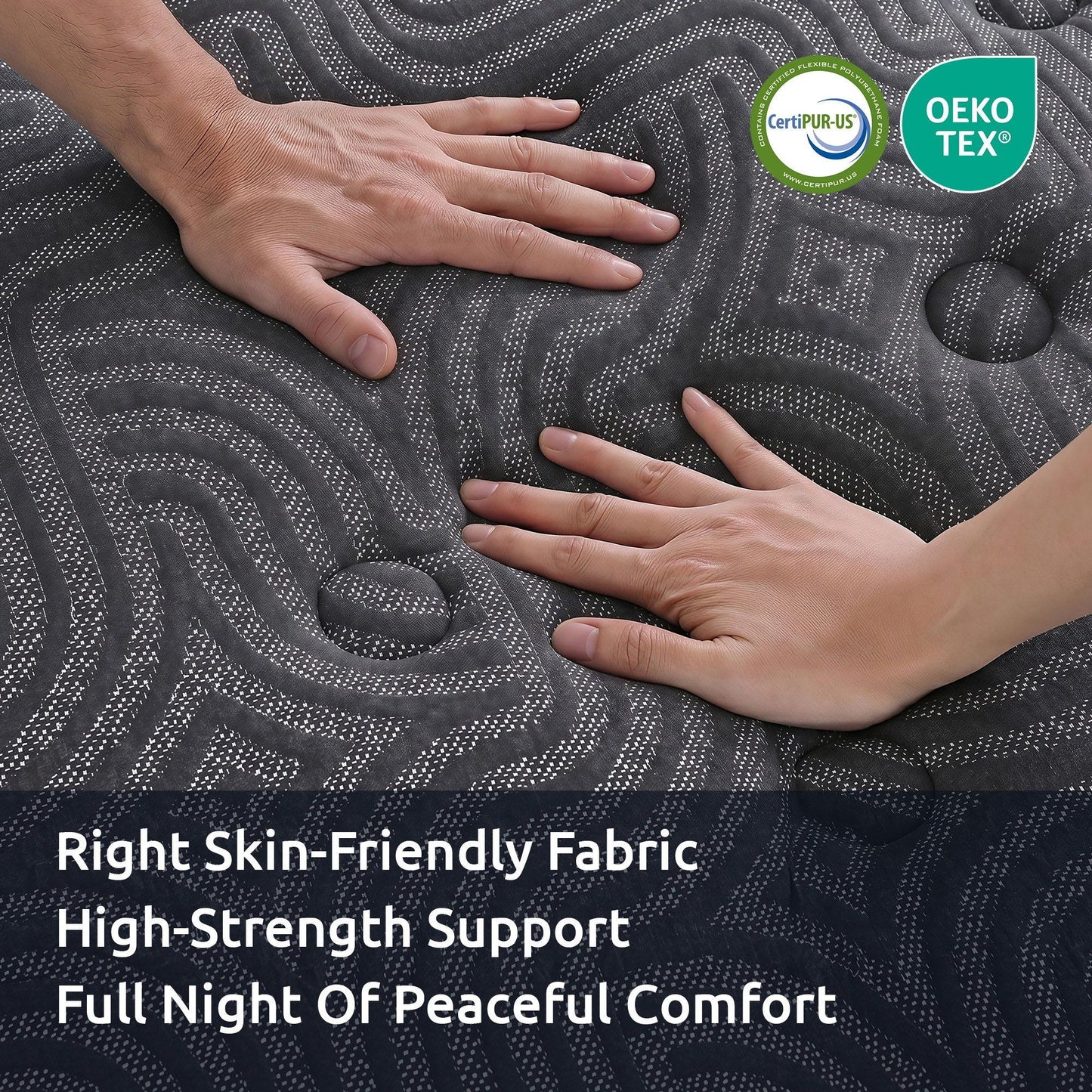 Levitex 34 cm Pocket Spring Mattress with Reinforced Edge Support & 5-Zone Pressure Relief Breathable Gel Memory Foam Hybrid Mattress for Back Pain king