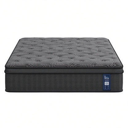Levitex 34 cm Pocket Spring Mattress with Reinforced Edge Support & 5-Zone Pressure Relief Breathable Gel Memory Foam Hybrid Mattress for Back Pain Queen