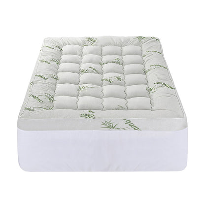 Giselle Bedding 1500GSM Pillowtop Mattress Topper Bamboo Mattress Pad for Back Pain Relief Washable 11cm Thick Bed Cover with 45cm Deep Pocket Single