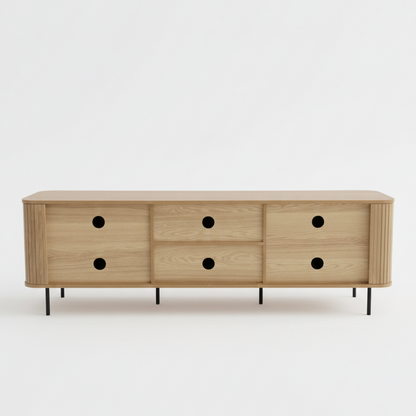 Florence 2 Door Entertainment Unit Oak