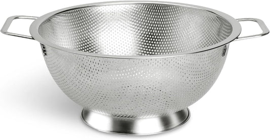 Colander Stainless Steel 3-Quart, Kitchen Strainer for Pasta, Fruits Vegetables, Dishwasher Safe