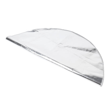 Round Fire Pit Mat Fireproof Outdoor terrace Barbecue Grill Deck Protection Pad SuppliesSilver Gray 91cm