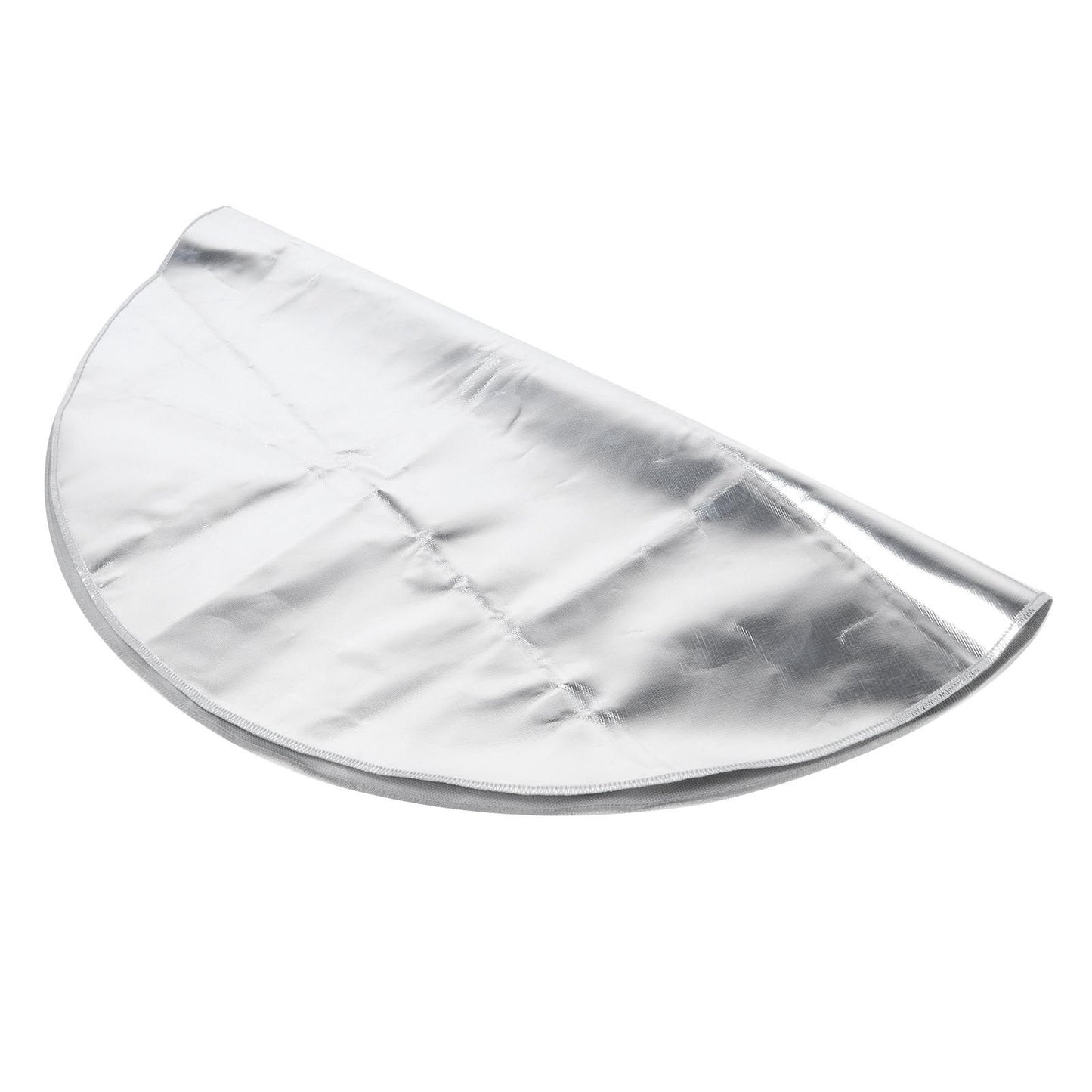Round Fire Pit Mat Fireproof Outdoor terrace Barbecue Grill Deck Protection Pad SuppliesSilver Gray 91cm