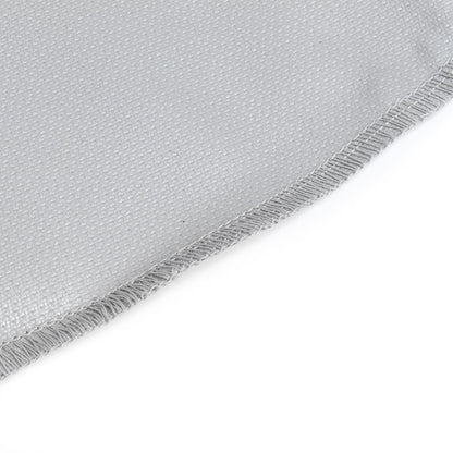 Round Fire Pit Mat Fireproof Outdoor terrace Barbecue Grill Deck Protection Pad SuppliesSilver Gray 91cm