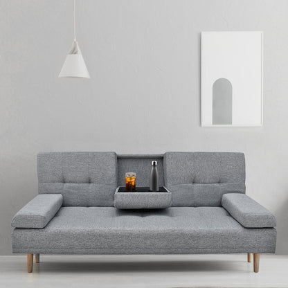 Mendoza 2 in 1 Sofa Bed/Futon Couch Grey