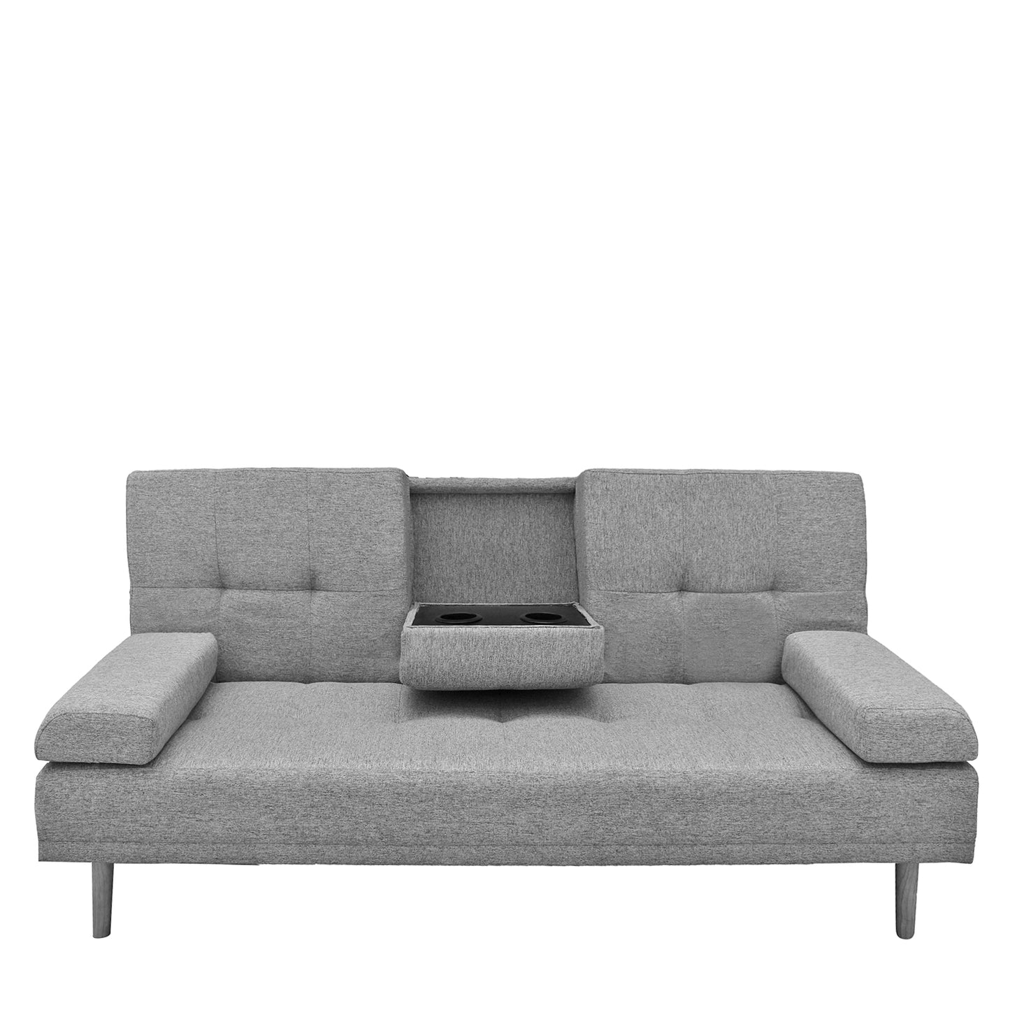 Mendoza 2 in 1 Sofa Bed/Futon Couch Grey