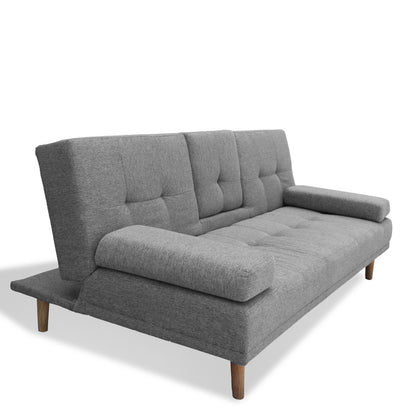 Mendoza 2 in 1 Sofa Bed/Futon Couch Grey