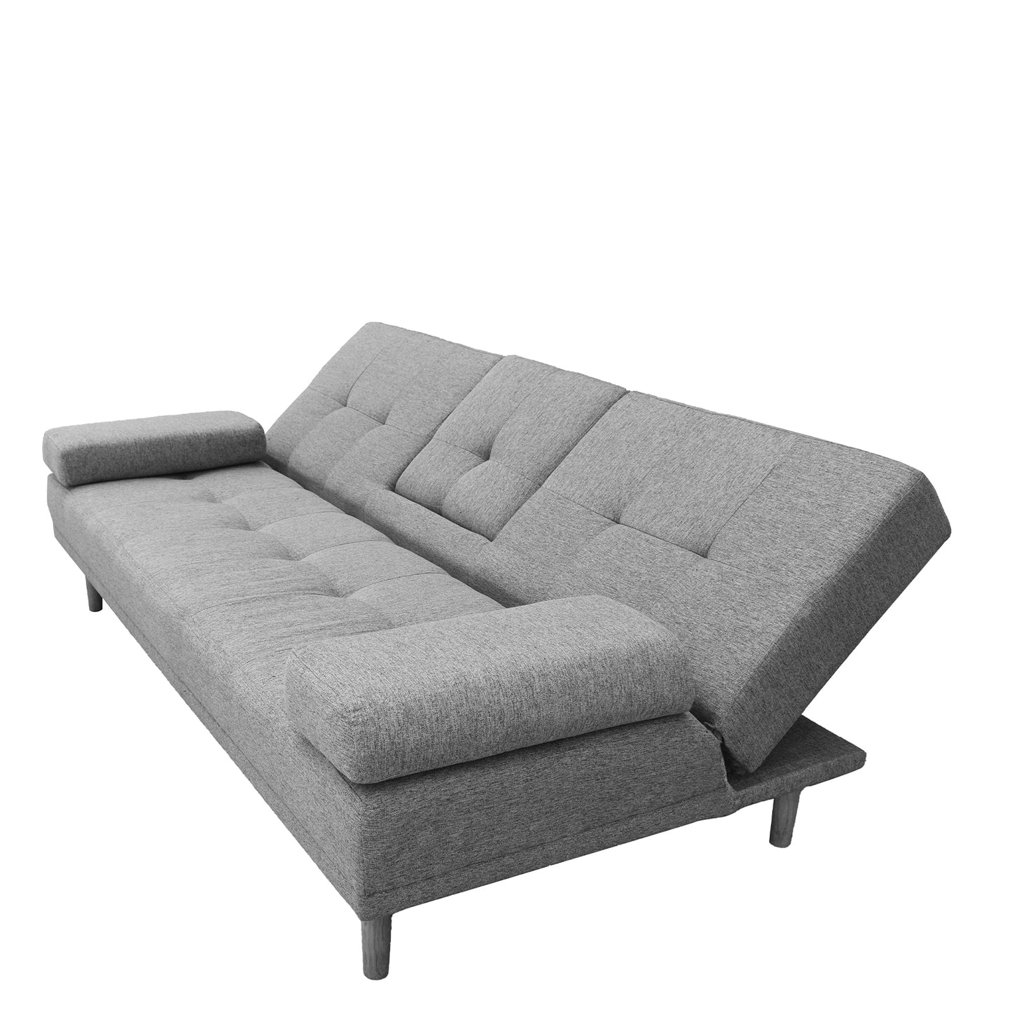 Mendoza 2 in 1 Sofa Bed/Futon Couch Grey