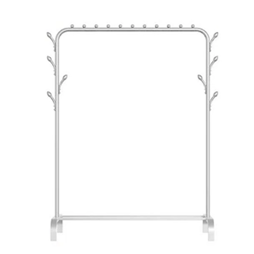 White Heavy Duty Clothes Rail Rack Hanging Garment Display Stand Shoe Storage Shelf