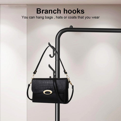 Black Heavy Duty Clothes Rail Rack Hanging Garment Display Stand Shoe Storage Shelf