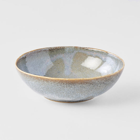 Bowl Oval 14cm Steel Grey Glaze