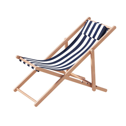 Outdoor Deck Chair Blue